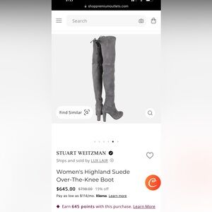 Brand new Stuart weitzman dark gray over the knee suede boots. Original box